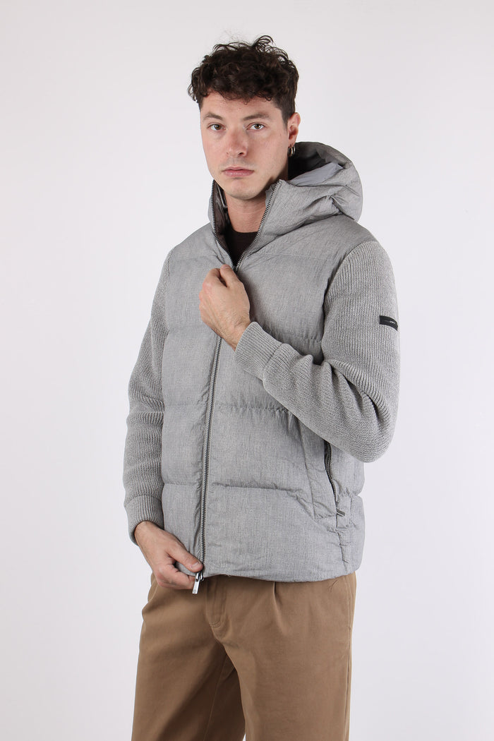 Jacket Bimateriale Silver-2