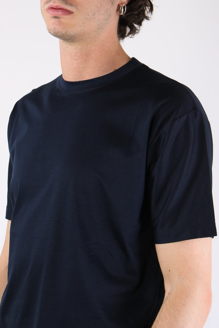 T-shirt Basica Modal Blu-7