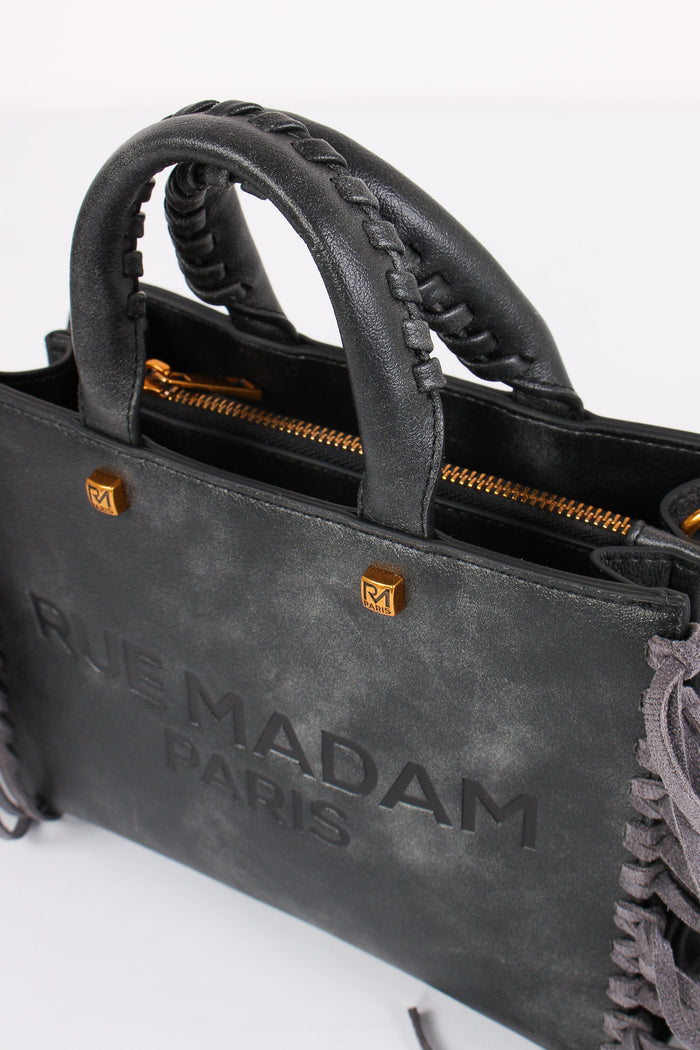 Shopping Mini Frange Vintage Black-4