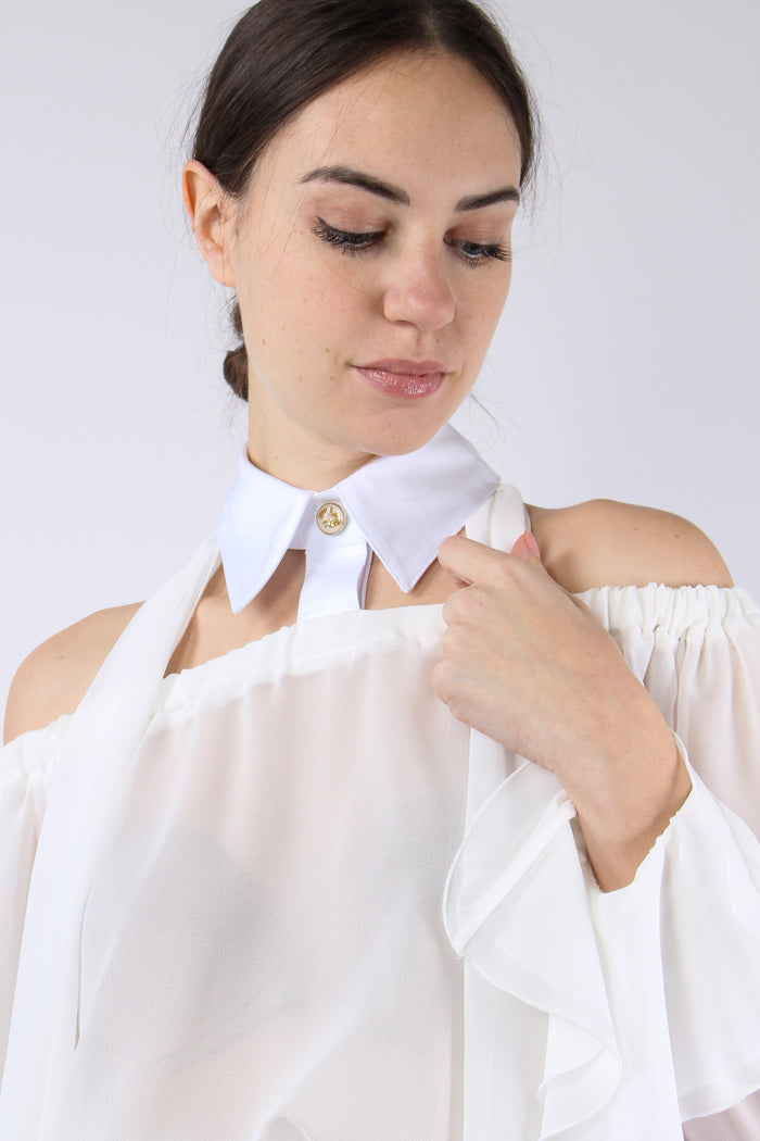 Camicia Fiocco Avorio/bianco-11