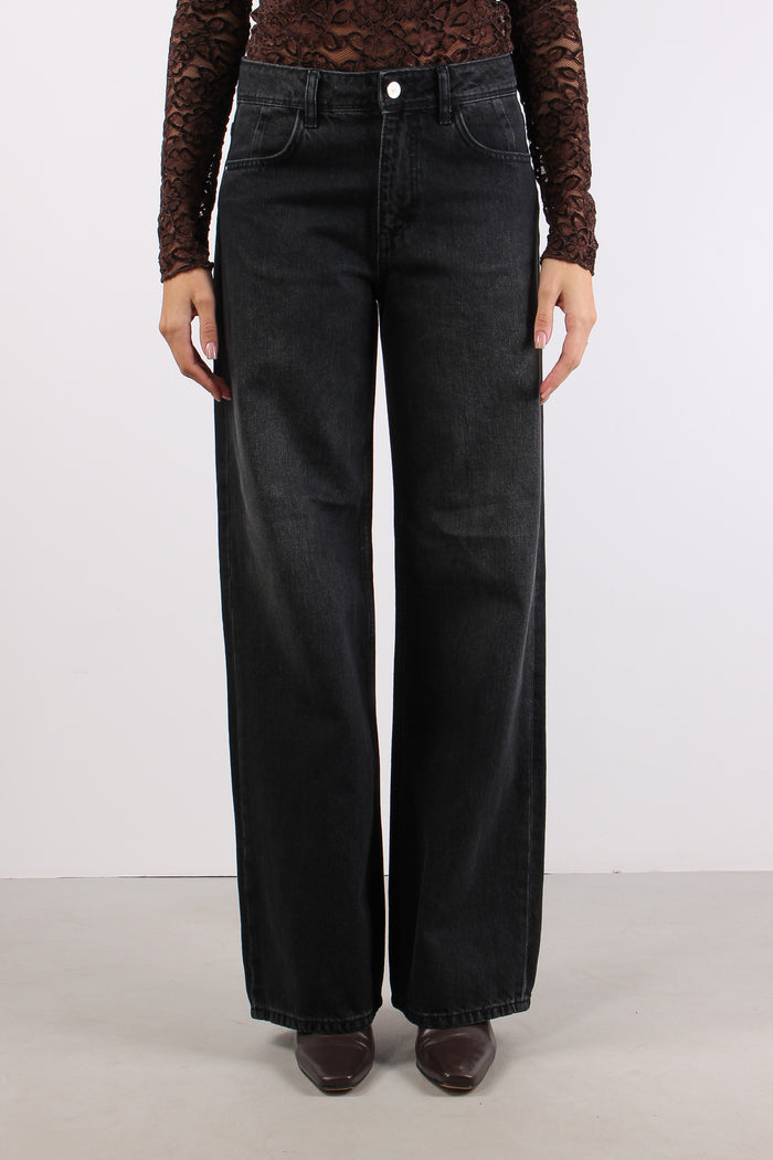 Denim Cropped Stretch Denim Nero-2
