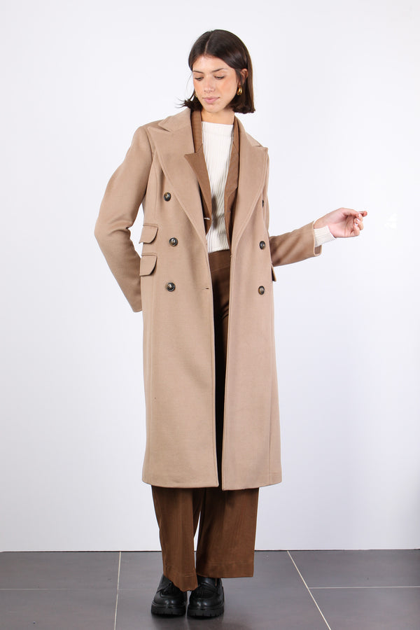 Cappotto Lungo Sfiancato Cammello-2