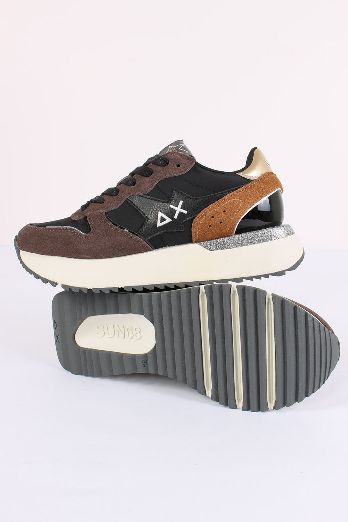 Sneakers Big Stargilr Mix Materials Nero-4