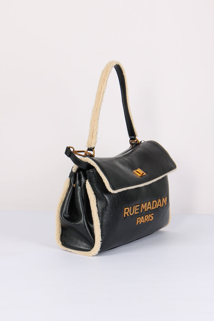Tracolla Interno Pelliccia Black-7
