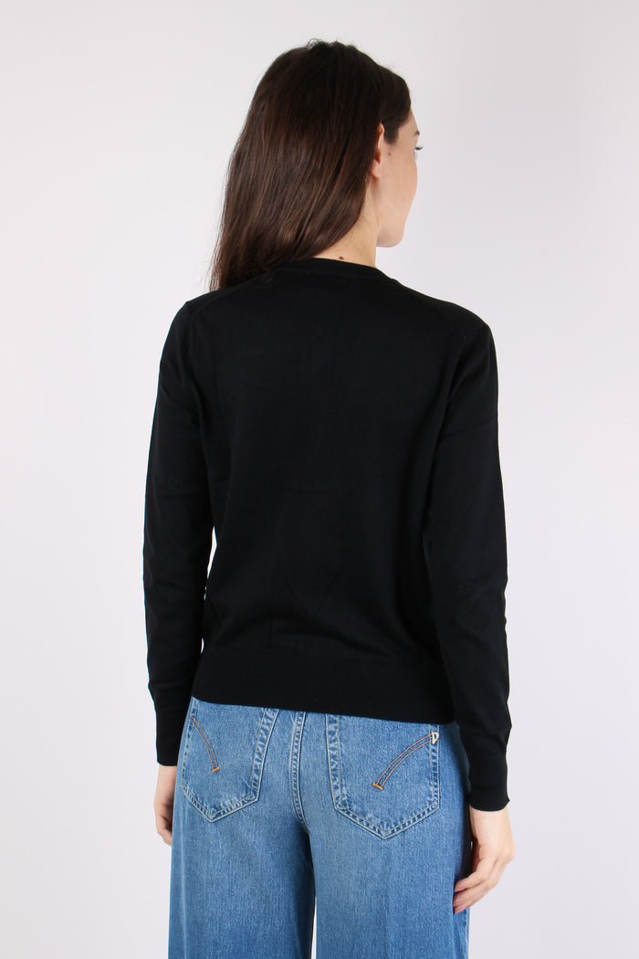 Cardigan Cotone Polo Black-4