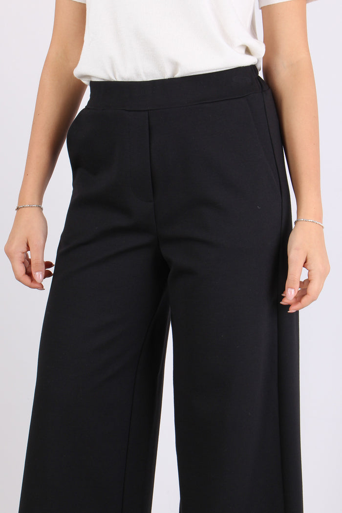 Pantalone Palazzo Punto Milano Nero-7