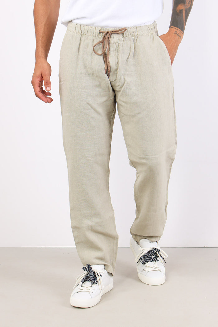 Pantalone Fit Coulisse Sabbia-2