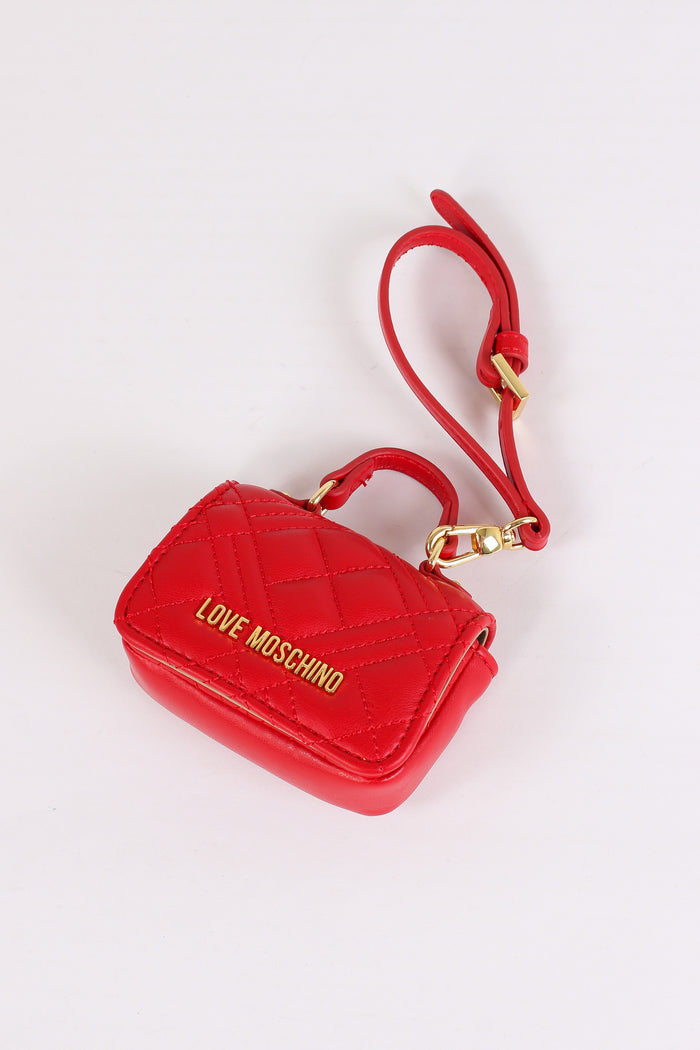 Portachiavi Mini Bag Matelasse Rosso