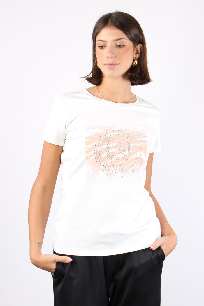 T-shirt Logo Zebra White/sugar-4