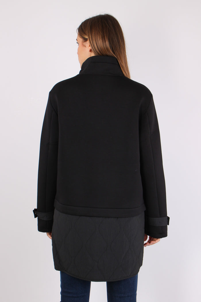 Giubbotto Scuba Nylon Nero-4