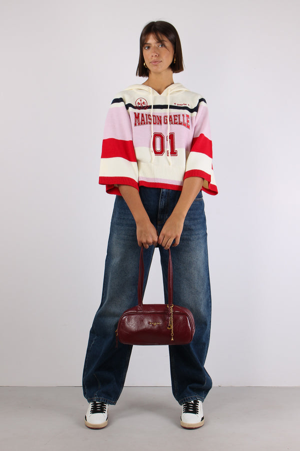Maglia Crop Cappuccio Maison Gaelle Petalo
