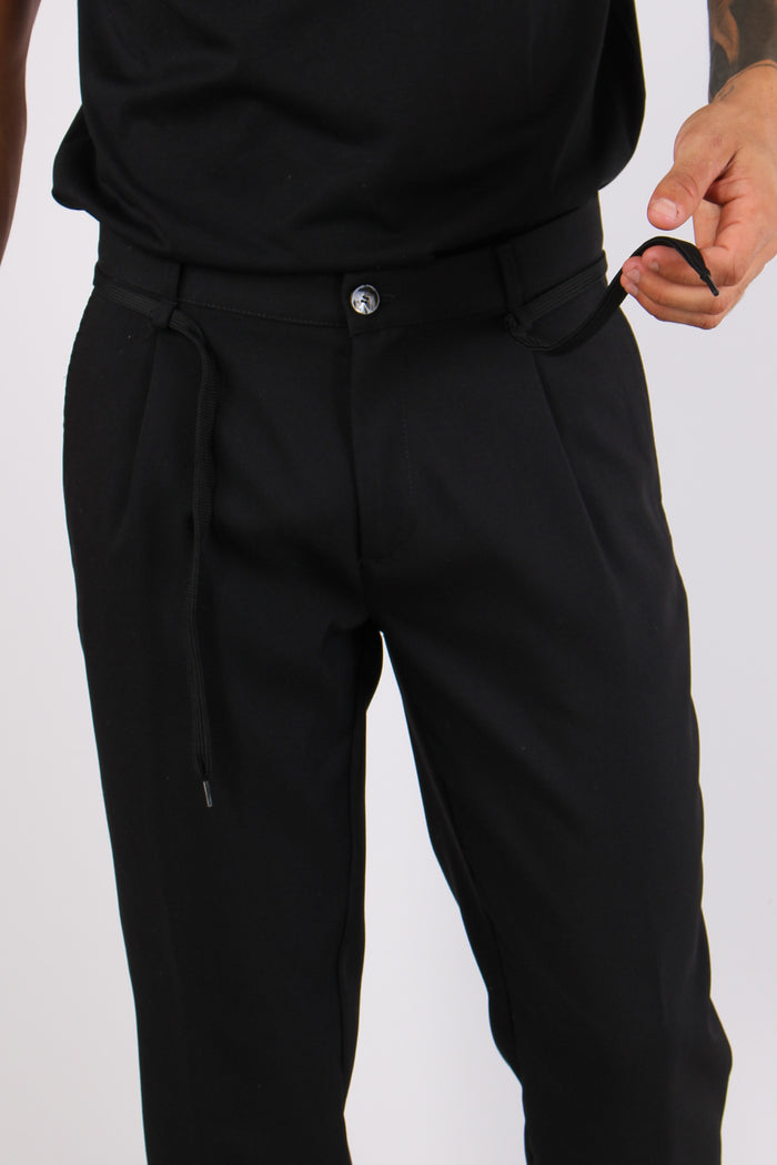 Batteria Pantalone Laccio Nero-6