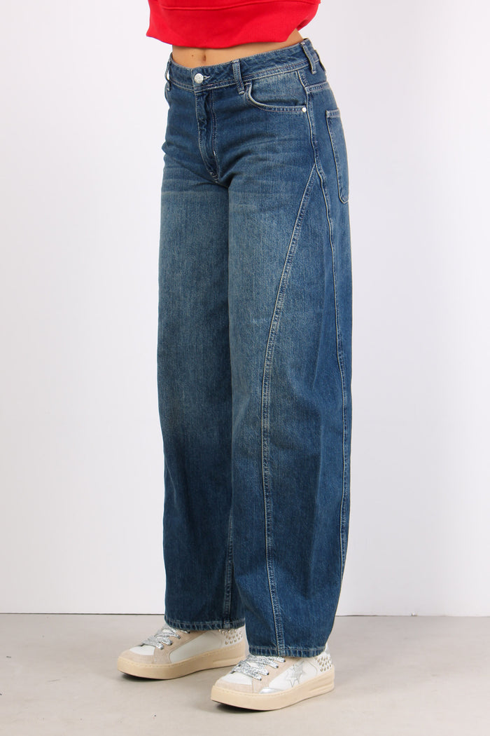 Denim Wide Leg Denim Medio-5