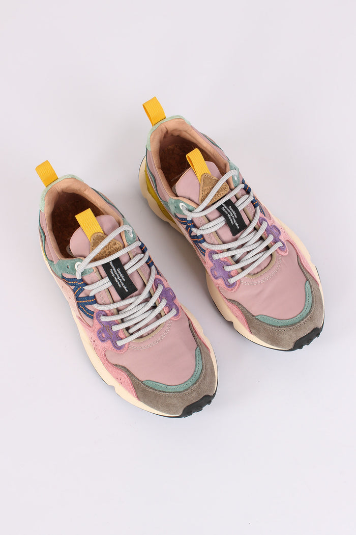 Sneakers Yamano Suede Nylon Grey/pink-4