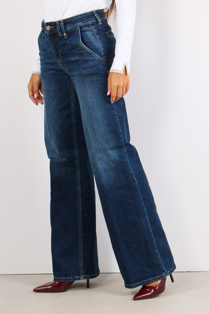 Denim Flare Tasca America Denim Medio-3