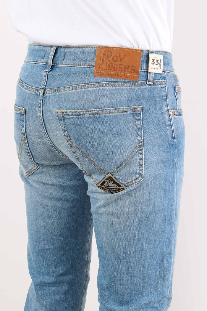 Denim Slim Fit Denim Chiaro-7