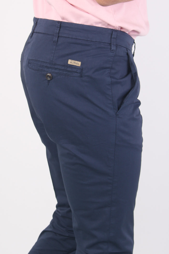 Pantalone Chino Leggero Blu-6