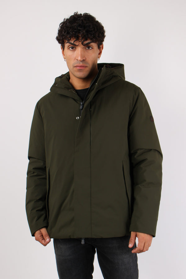 Obione Giubbotto Corto Tessuto Land Green