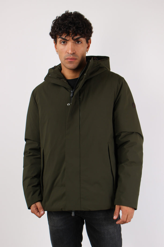 Obione Giubbotto Corto Tessuto Land Green