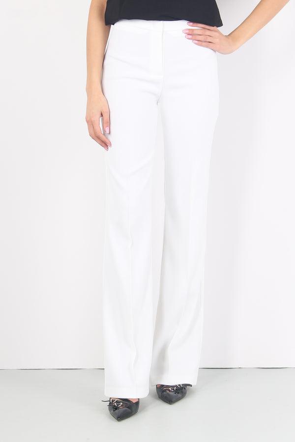 Hulka Pantalone Crepe White-2