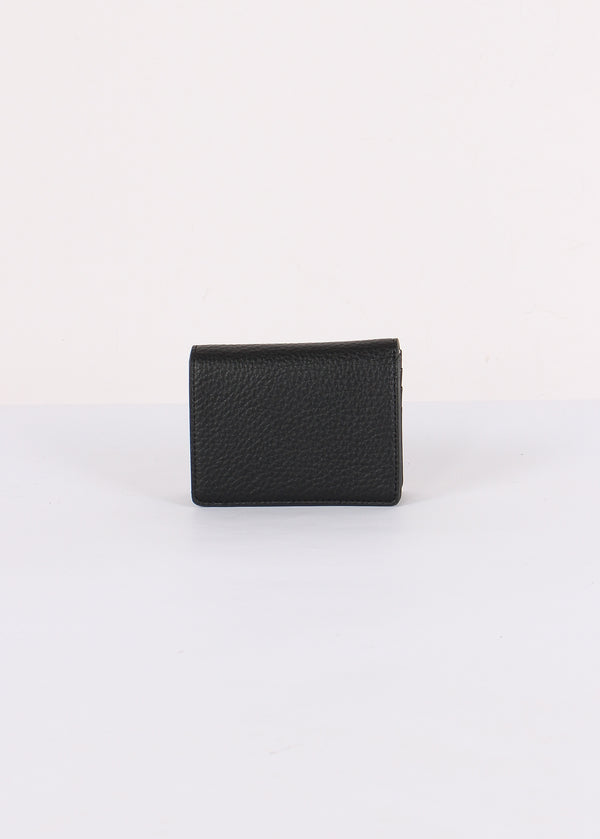 Mini Zip Aroud Zip Bottalato Nero-2