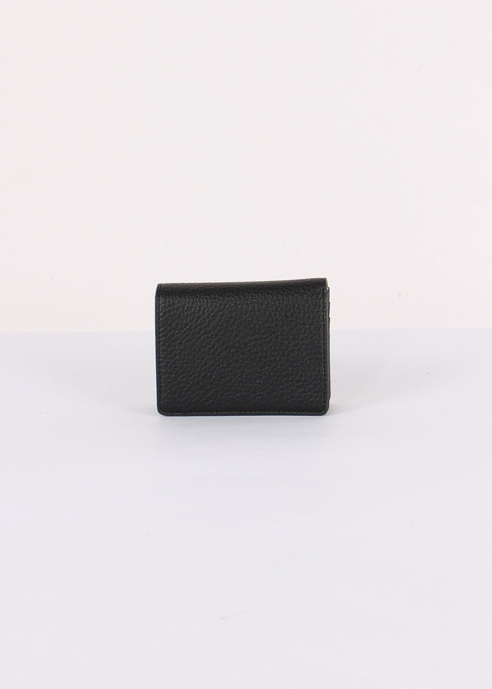 Mini Zip Aroud Zip Bottalato Nero-2
