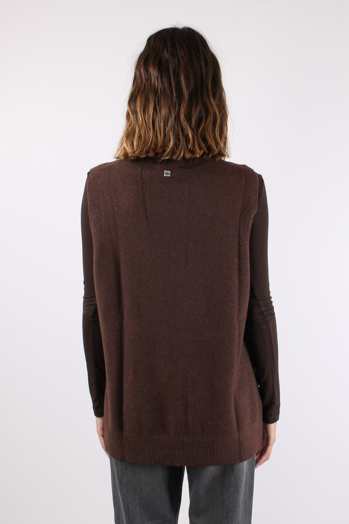 Gilet Viscosa Spacchetti Potting Soil-5