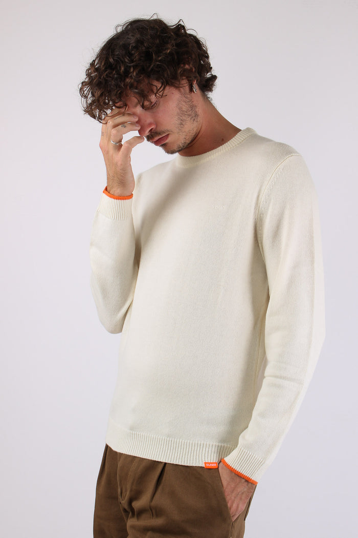 Maglia Lana Logo Bianco-2