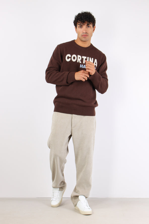 Girocollo Cortina Abitue Marrone-2