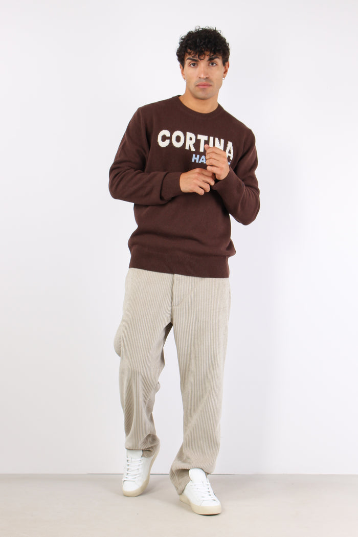 Girocollo Cortina Abitue Marrone-2