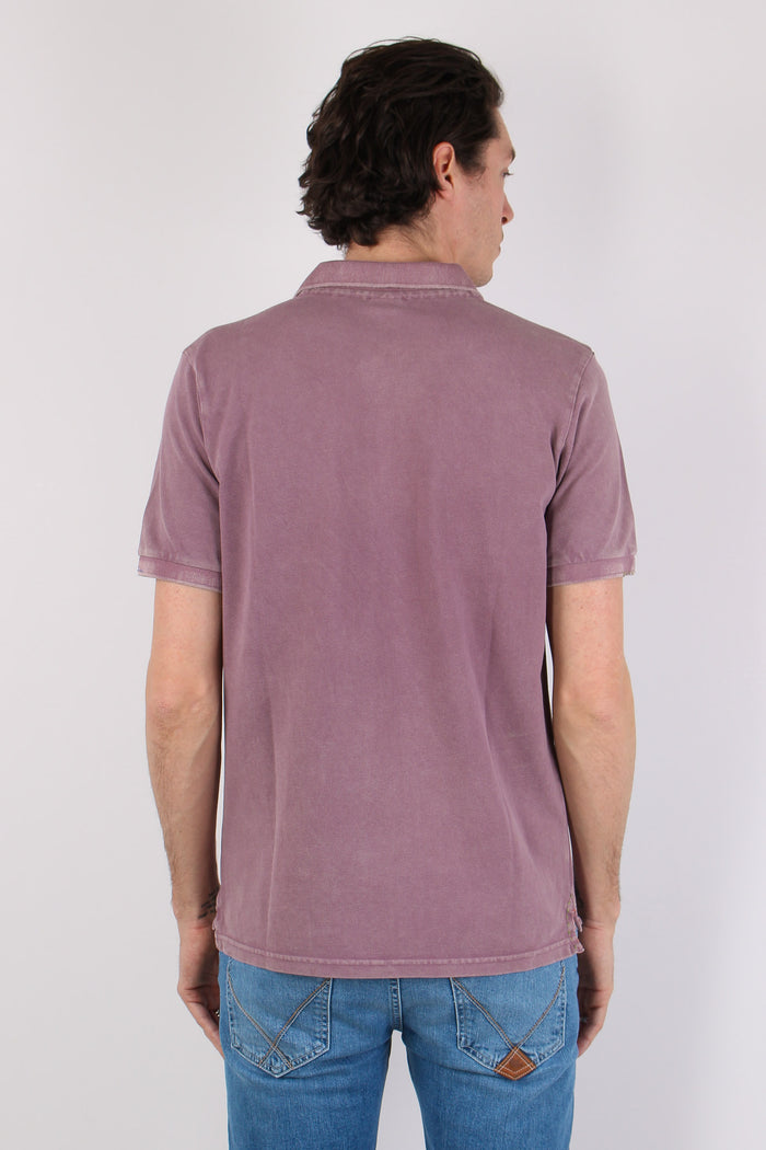 Polo Piquet Patch Prugna-4