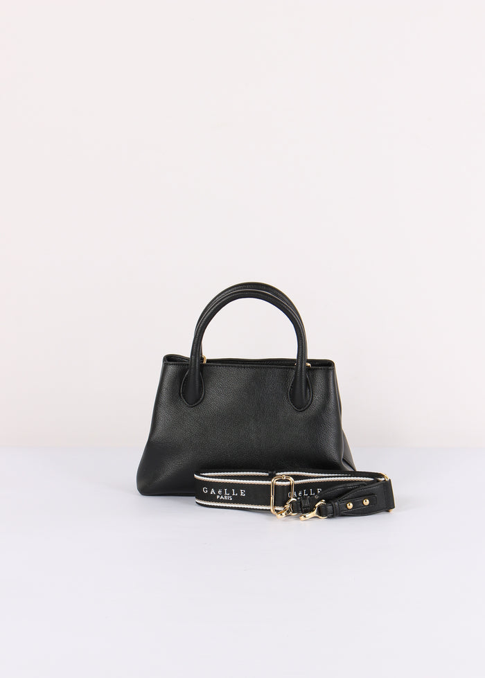 Tote Bag Tracolla Logo Nero-3