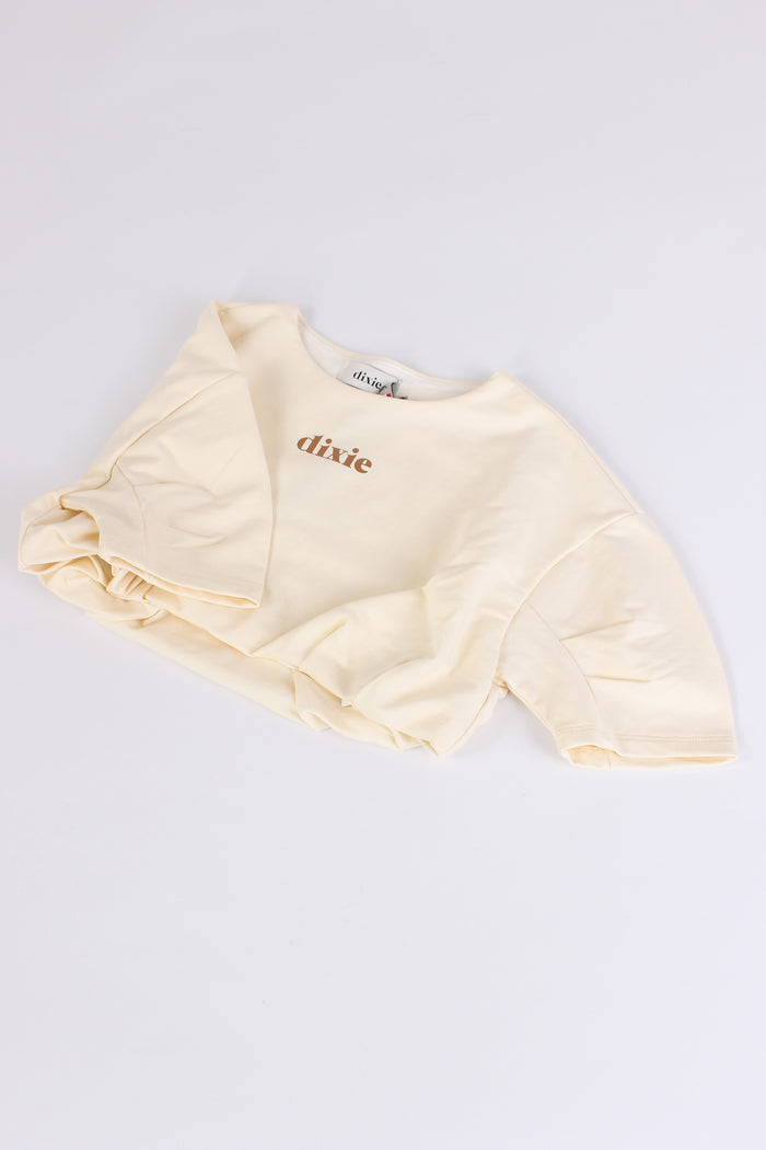 Felpa Mezza Manica Almond Milk-4