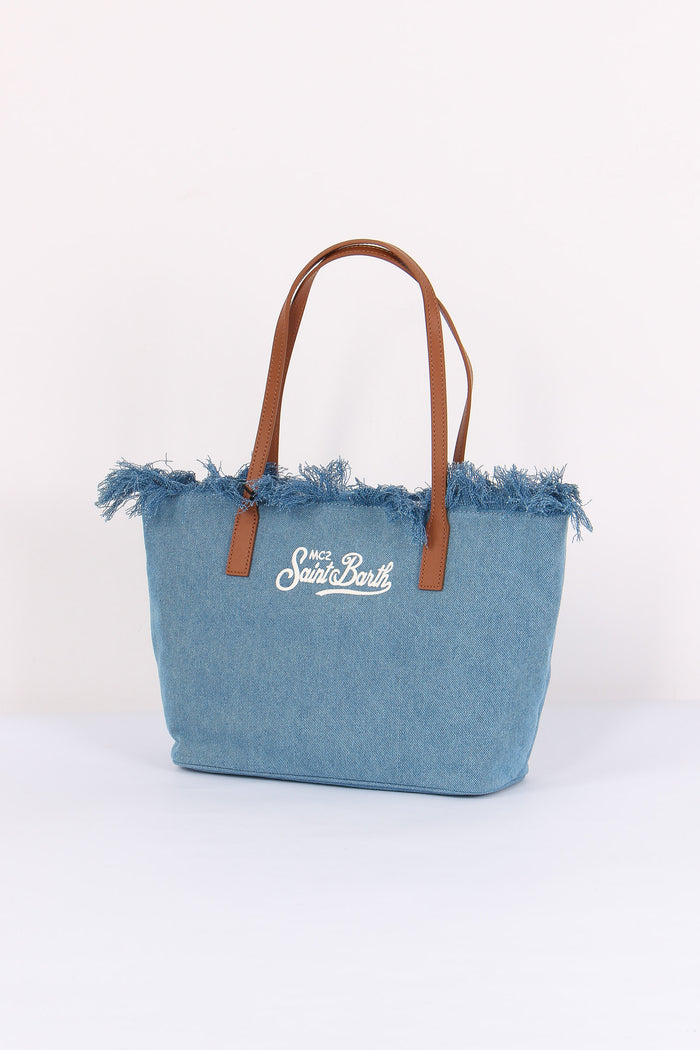 City Bag Mid Frange Denim-2