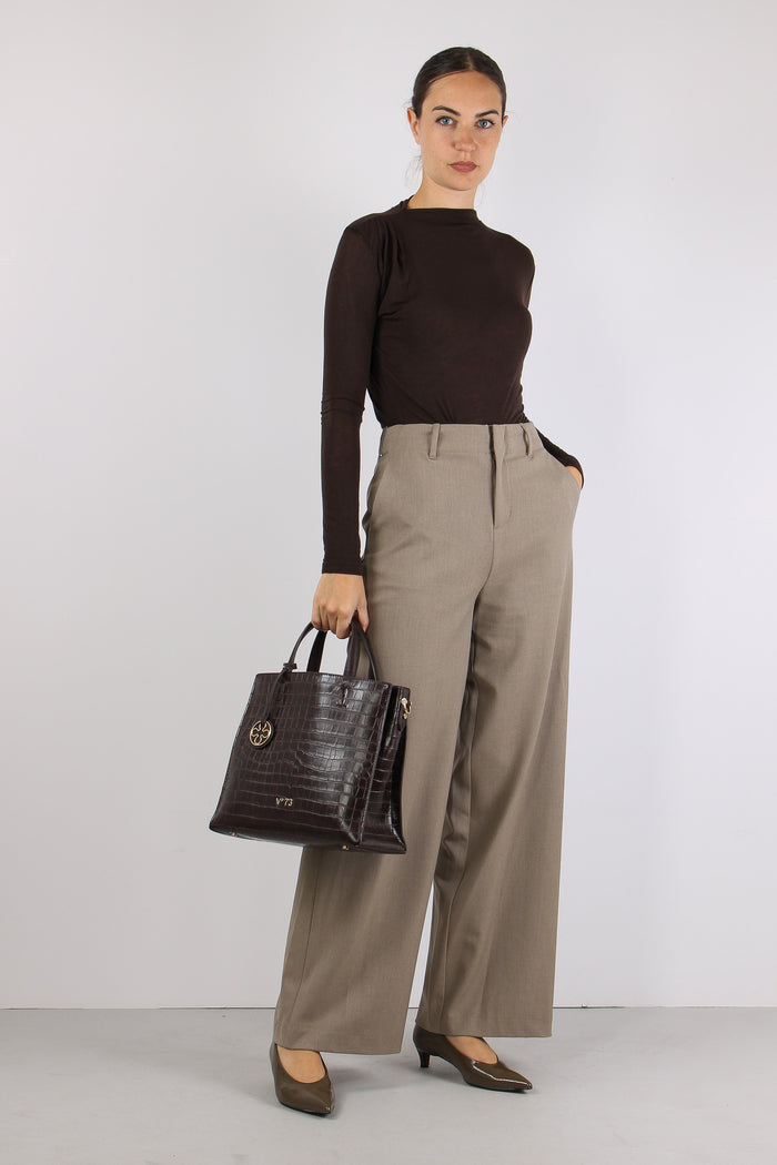 Pantalone Fibbia Laterale Fango