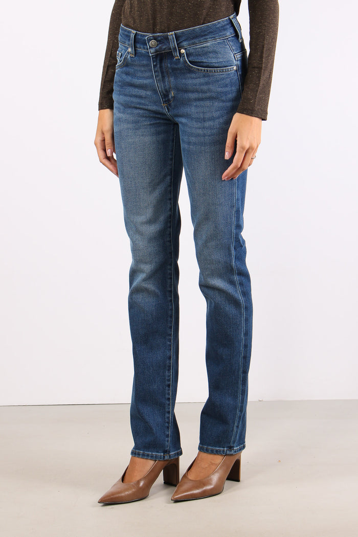 Denim Tessuto Misto Lana Denim Scuro-3
