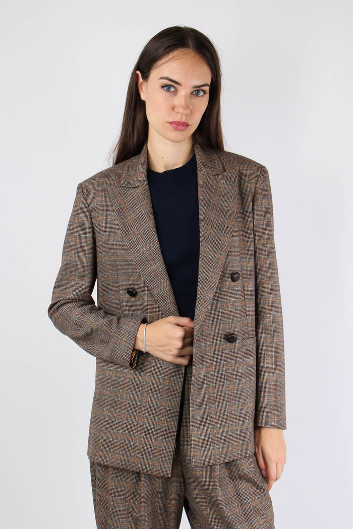 Giacca Galles Bottoni Pelle Kaki/fango-2