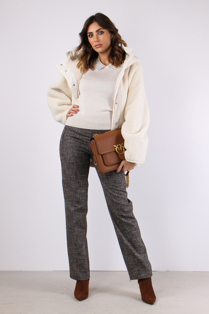 Ventotene Maglia Lana Colletto Grigio Nuvola-2