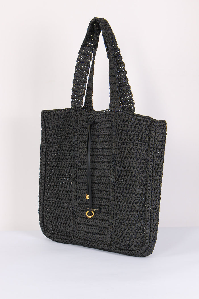 Nefeli Shopping Verticale Pagl Nero-2