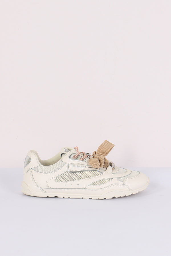 Sneakers Suede Multi Lacci Light Rose