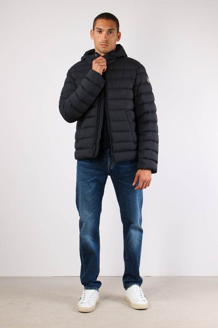 Giubbotto Basico Cappuccio Nero/vulcan