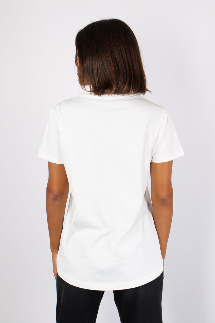 T-shirt Over Logo Strass Off White-3