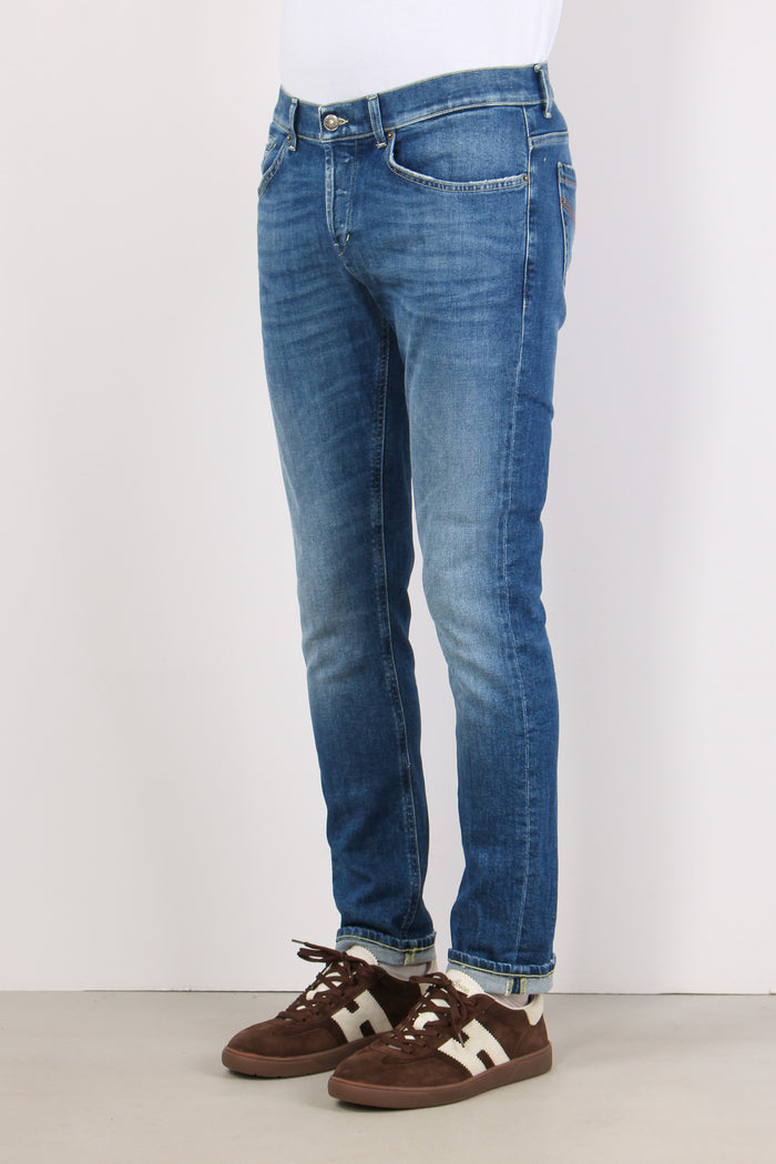 George Denim Slim Fit Vita Bassa Denim Medio-4