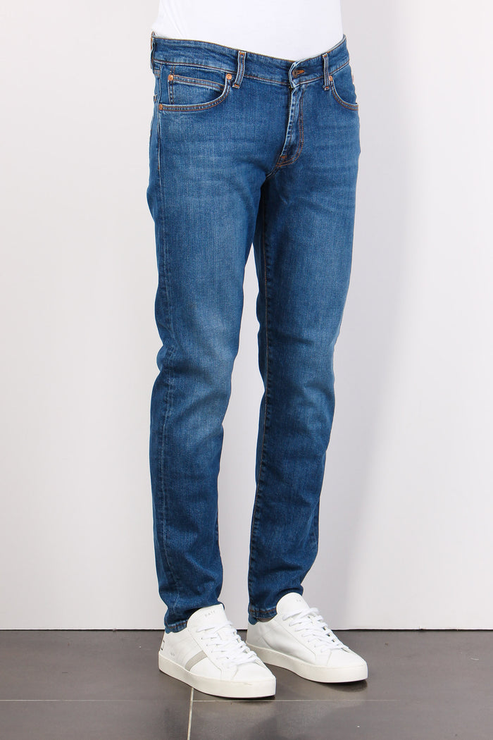 Denim Slim Fit Denim Medio-5