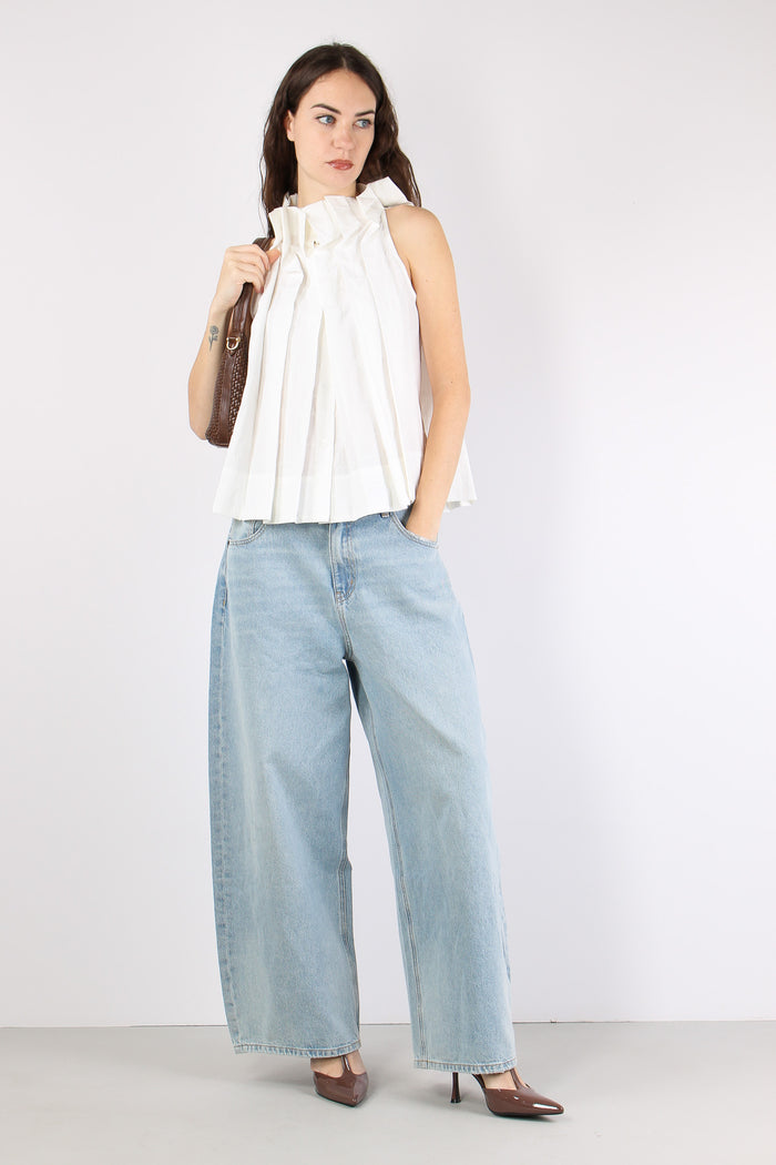 Top Scollo Omerale Bianco-2