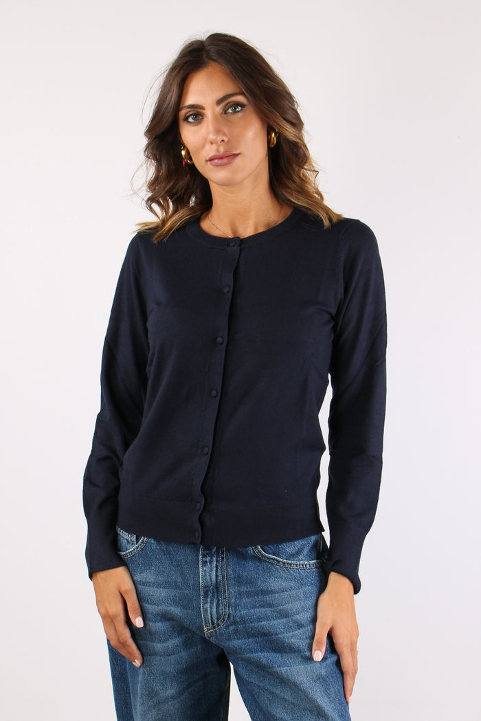 Cardigan Viscosa Blu-5