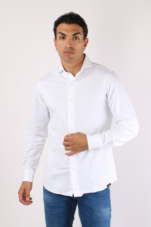 Camicia Technical Piquet Bianco