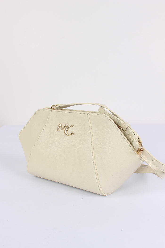 Pochette Rigida Logo Avorio-4