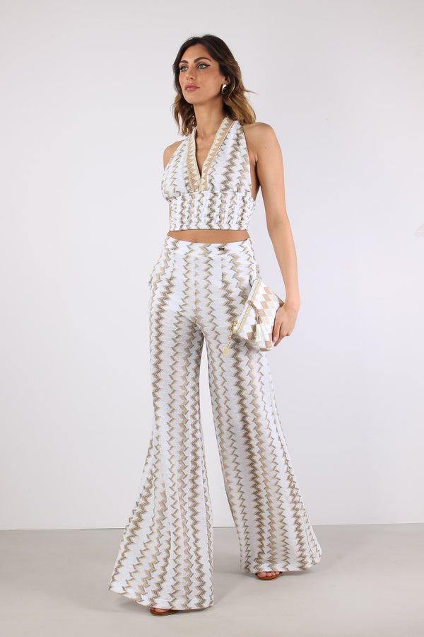 Pantalone Palazzo Jacquard Miami