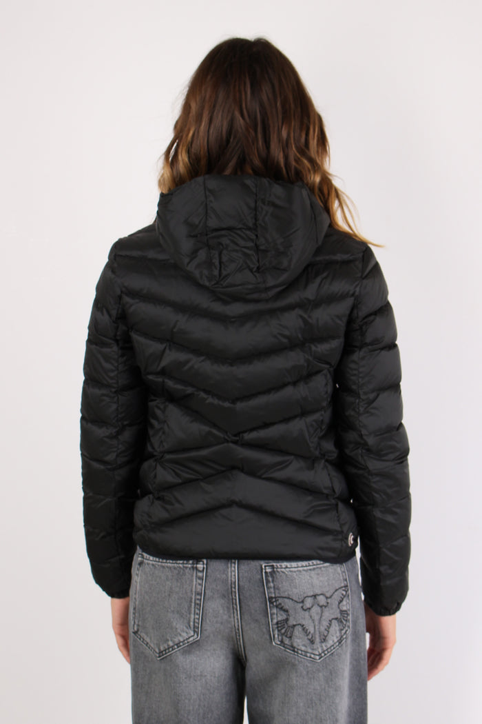 Piumino Corto Trapunta Nero-5